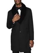 Reiss Lloyd Faux Fur-collar Wool & Cashmere Regular Fit Coat