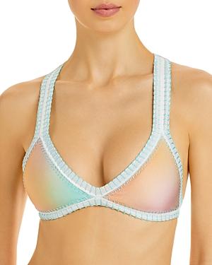 Platinum Inspired By Solange Ferrarini Light Ombre Crochet Trim Triangle Bikini Top - 100% Exclusive
