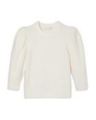Michael Michael Kors Puffed Sleeve Cropped Sweater