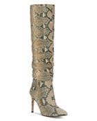 Vince Camuto Women's Kashiana Snake-print Tall Boots