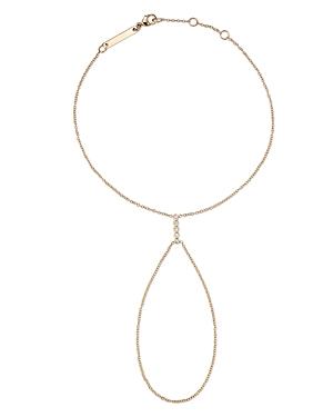 Zoe Chicco 14k Yellow Gold Bezel Diamonds Hand Chain