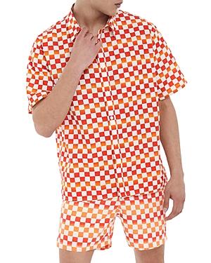 The Kooples Sunset Checks Camp Shirt