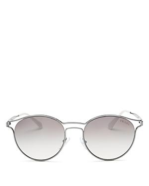 Prada Mirrored Round Sunglasses, 53mm