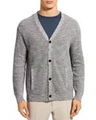 Theory Neal Tweed Knit Button Cardigan
