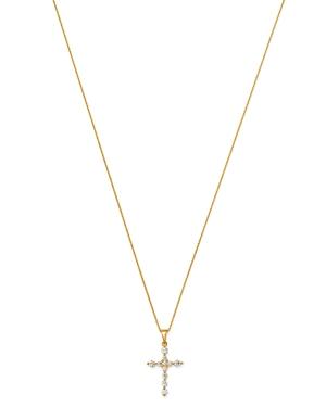 Bloomingdale's Diamond Cross Pendant Necklace In 14k Yellow Gold, 0.50 Ct. T.w. - 100% Exclusive