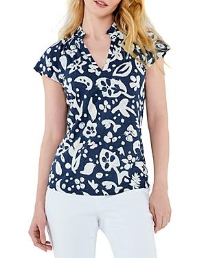 Nzt Nic+zoe Moonlit Stamp Top