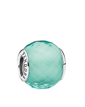 Pandora Charm - Sterling Silver & Cubic Zirconia Green Petite Facets, Moments Collection