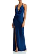 Ramy Brook Valentina Plunging Halter Gown