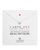 Dogeared I Love Mom Large Pearl Necklace, 18