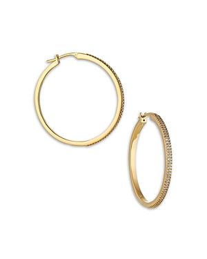 Nadri Key Item Pave Hoop Earrings