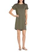 Michael Stars Zoie Ruched-sleeve Tee Dress