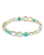 Ippolita 18k Yellow Gold Rock Candy Multi Gemstone Waterfall Hero Gelato Bangle Bracelet