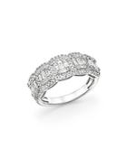 Bloomingdale's Diamond Round & Baguette Band In 14k White Gold, 1.0 Ct. T.w. - 100% Exclusive