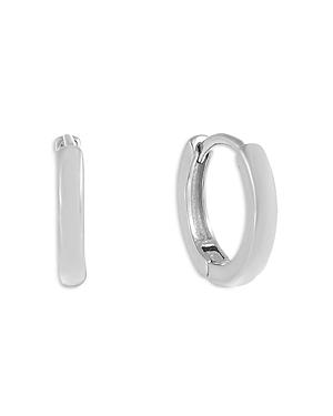 Adinas Jewels Polished Huggie Hoop Earrings