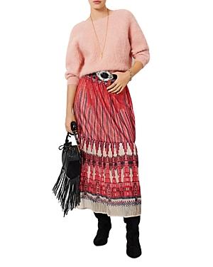Ba & Sh Daris Printed Textured Skirt