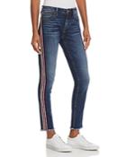 Aqua Side-stripe Skinny Jeans In Medium Wash - 100% Exclusive