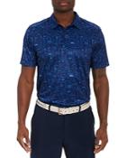 Robert Graham Bbq Boss Stretch Printed Classic Fit Performance Polo Shirt