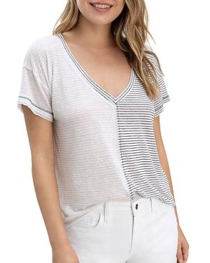 Splendid Darby Striped V Neck Tee