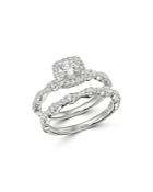 Bloomingdale's Diamond Engagement Ring & Band Set In 14k White Gold, 1.0 Ct. T.w. - 100% Exclusive