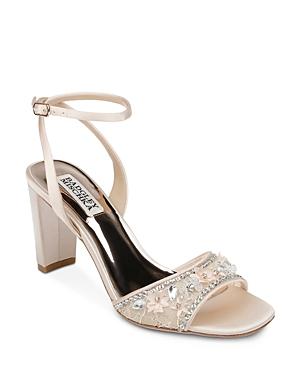 Badgley Mischka Women's Tayten Floral Embellished High Heel Sandals