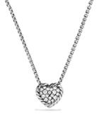David Yurman Chatelaine Heart Pendant Necklace With Diamonds