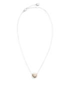 Lauren Ralph Lauren Crest Pendant Necklace In Two Tone Sterling Silver, 14-17