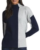Reiss Gaia Color Blocked Turtleneck Sweater