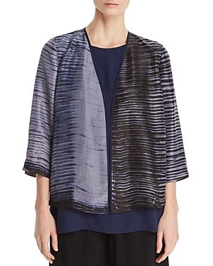 Eileen Fisher Silk Tie-dye Stripe Kimono - 100% Exclusive
