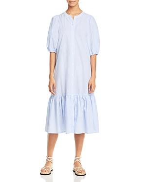 Sundays Floria Pinstriped Button Down Dress