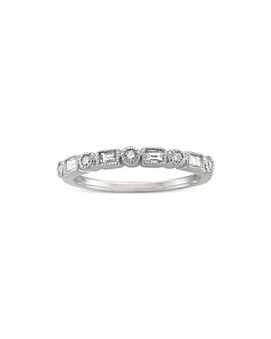 Unique Designs Bezel Set Diamond Eternity Band In 14k White Gold, 0.25 Ct. Tw. (62% Off) - Comparable Value $1,950