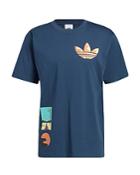 Adidas Originals Surreal Summer Cotton Logo Graphic Tee