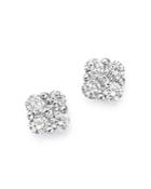 Bloomingdale's Cluster Diamond Stud Earrings In 14k White Gold, 0.85 Ct. T.w. - 100% Exclusive