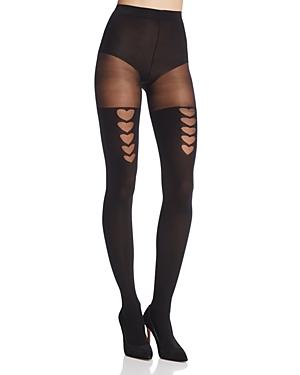 Pretty Polly Heart Faux Stay-up Tights