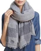 Tory Burch Solid Cashmere Logo Scarf