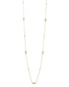 Freida Rothman Mother-of-pearl Marquise Slice Station Wrap Necklace, 36
