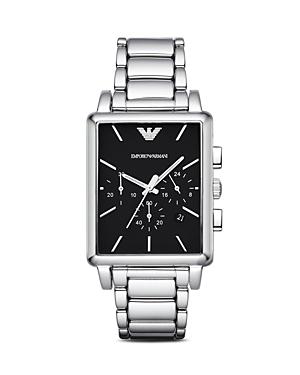Emporio Armani Rectangle Chronograph Watch, 41mm