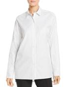 Lafayette 148 New York Trinity Pinstriped Button-down Blouse