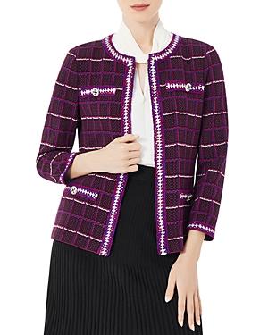 Misook Embroidered Trim Jacket