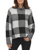 Dkny Plaid Turtleneck Sweater