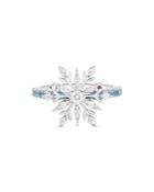 Roberto Coin 18k White Gold Disney Frozen Diamond & Blue Topaz Snowflake Ring
