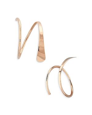 Moon & Meadow 14k Rose Gold Tapered Wire Cuff Earrings - 100% Exclusive