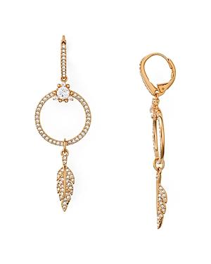 Nadri Pave Feather Drop Earrings