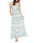 Ramy Brook Freda Striped Maxi Dress Swim Cover-up