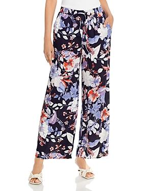 Cupio Floral Print Wide Leg Pants
