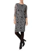 Phase Eight Leaf Print Lace Dress