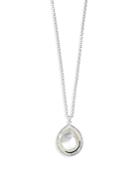Ippolita 18k Yellow Gold & Sterling Silver Chimera Rock Candy Rock Crystal Mother Of Pearl Doublet & Diamond Halo Pendant Necklace, 16-18