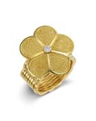 Gumuchian 18k Yellow Gold Large G Boutique Diamond Daisy Convertible Ring & Bracelet