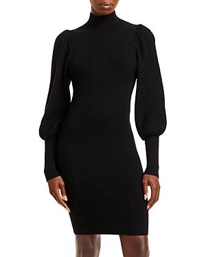 Alice And Olivia Caleb Puff Sleeve Bodycon Sweater Dress