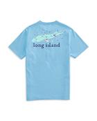 Vineyard Vines Long Island Map Short Sleeve Pocket Tee