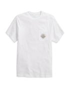 Vineyard Vines Hot Dog Cotton Logo Graphic Pocket Tee